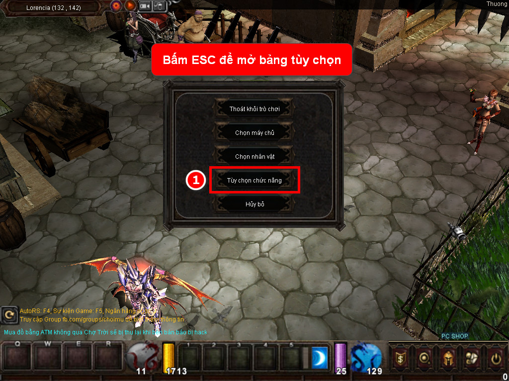 Chức năng chính của Game MU Đấu Trường